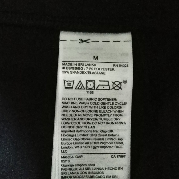 Gap compression knee crops black med - Picture 4 of 6